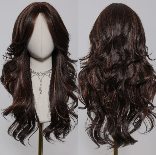 Luxury Artificial Bio Hair 24" Chemo Wig for Cancer Patients | Wavy Hair Wigs for Women | Wigs for Women