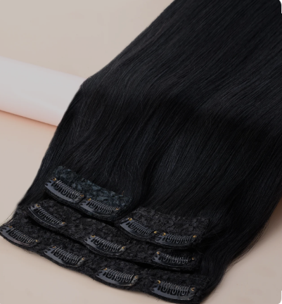 4 Clip Hair Extension | 4 Clip Ear to Ear Volumizer | Clip-in Hair Extensions | Instant Volume & Style